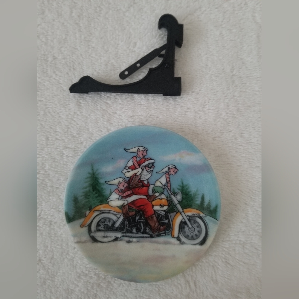 1997 Harley Davidson Limited Edition (9th) Mini plate Christmas ornament